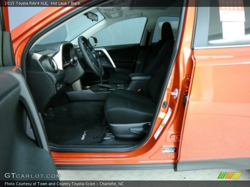 Hot Lava / Black 2015 Toyota RAV4 XLE