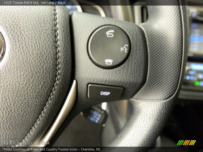 Hot Lava / Black 2015 Toyota RAV4 XLE