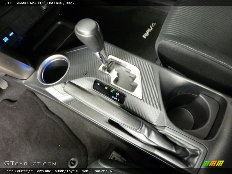 Hot Lava / Black 2015 Toyota RAV4 XLE