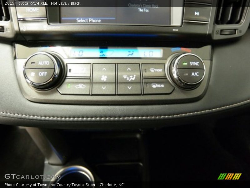 Hot Lava / Black 2015 Toyota RAV4 XLE