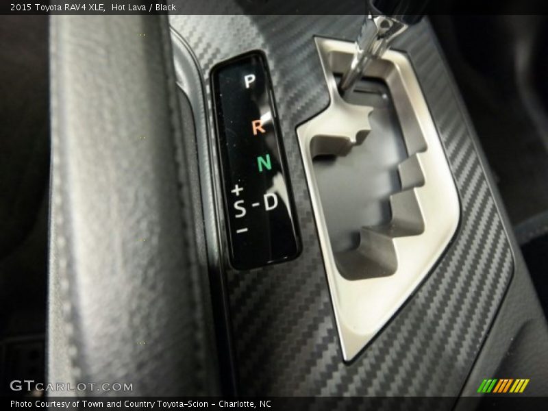 Hot Lava / Black 2015 Toyota RAV4 XLE