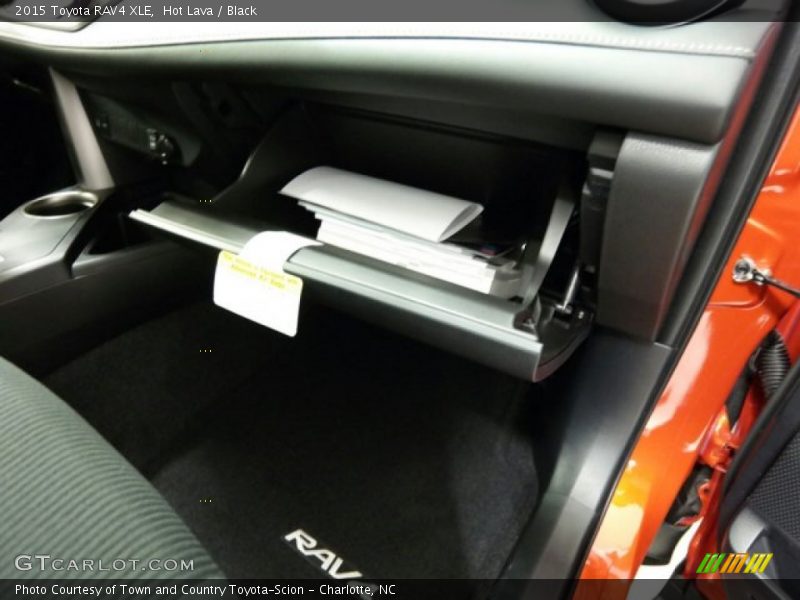 Hot Lava / Black 2015 Toyota RAV4 XLE