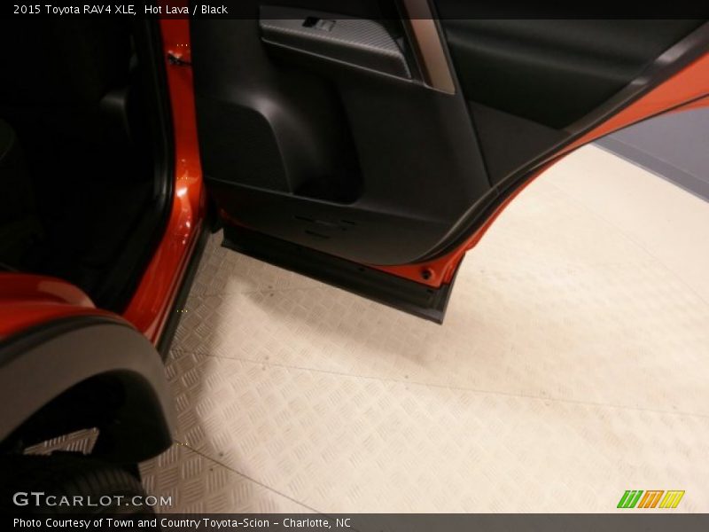 Hot Lava / Black 2015 Toyota RAV4 XLE