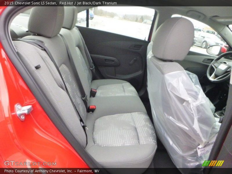 Red Hot / Jet Black/Dark Titanium 2015 Chevrolet Sonic LS Sedan