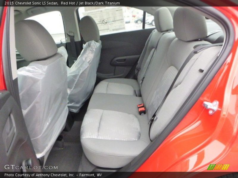 Red Hot / Jet Black/Dark Titanium 2015 Chevrolet Sonic LS Sedan