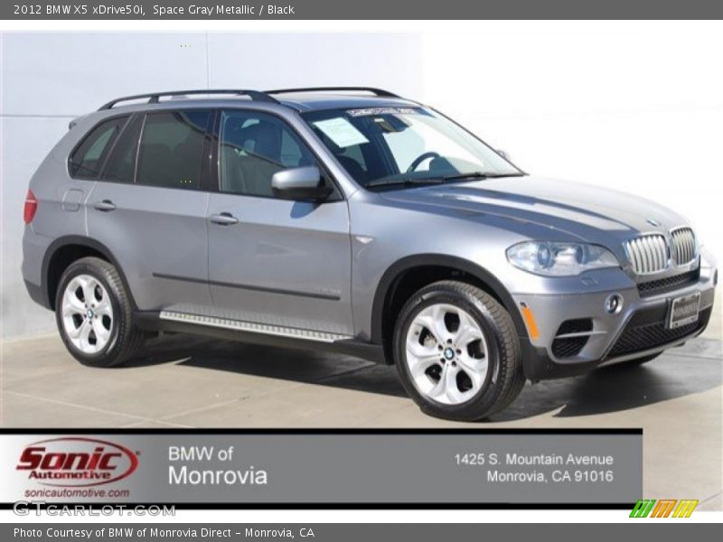 Space Gray Metallic / Black 2012 BMW X5 xDrive50i