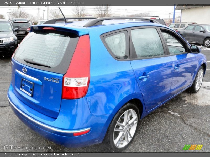 Vivid Blue / Black 2010 Hyundai Elantra Touring SE