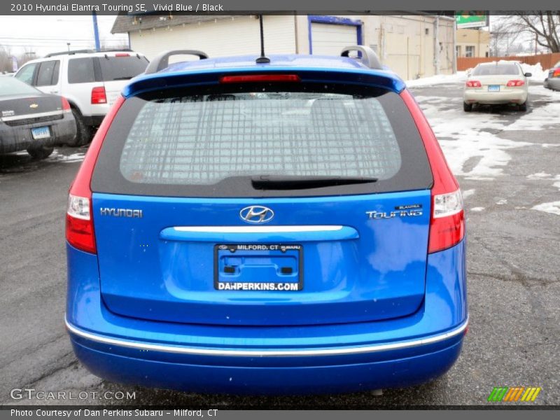 Vivid Blue / Black 2010 Hyundai Elantra Touring SE