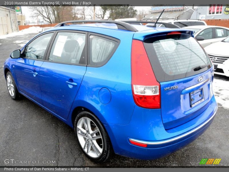 Vivid Blue / Black 2010 Hyundai Elantra Touring SE