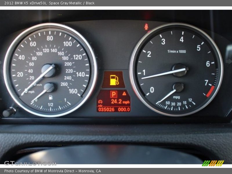 Space Gray Metallic / Black 2012 BMW X5 xDrive50i