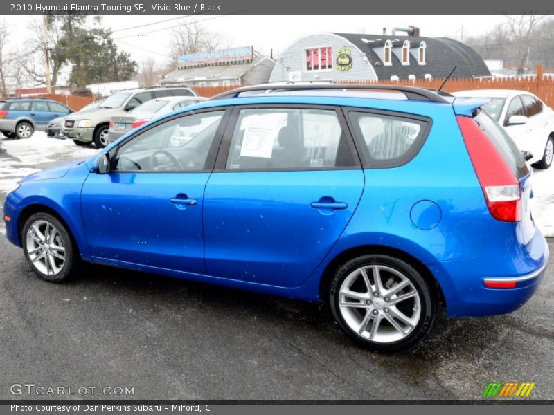 Vivid Blue / Black 2010 Hyundai Elantra Touring SE