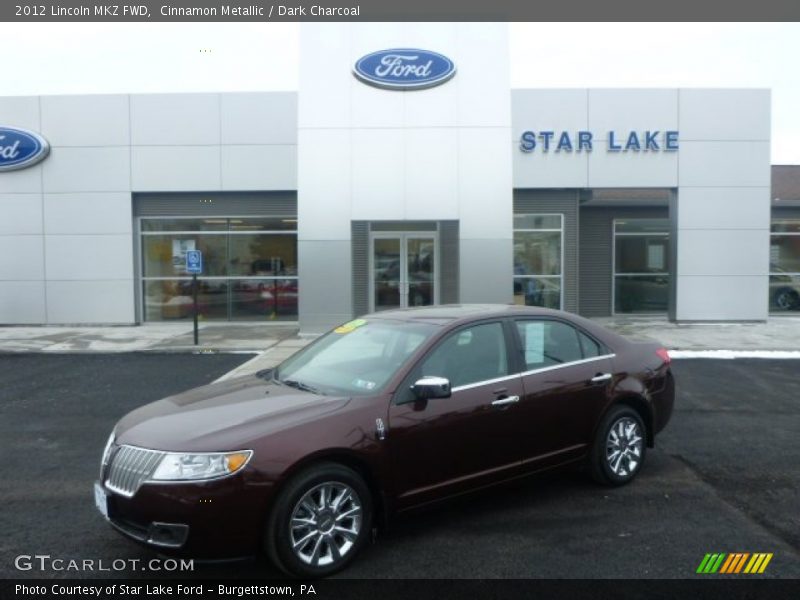 Cinnamon Metallic / Dark Charcoal 2012 Lincoln MKZ FWD