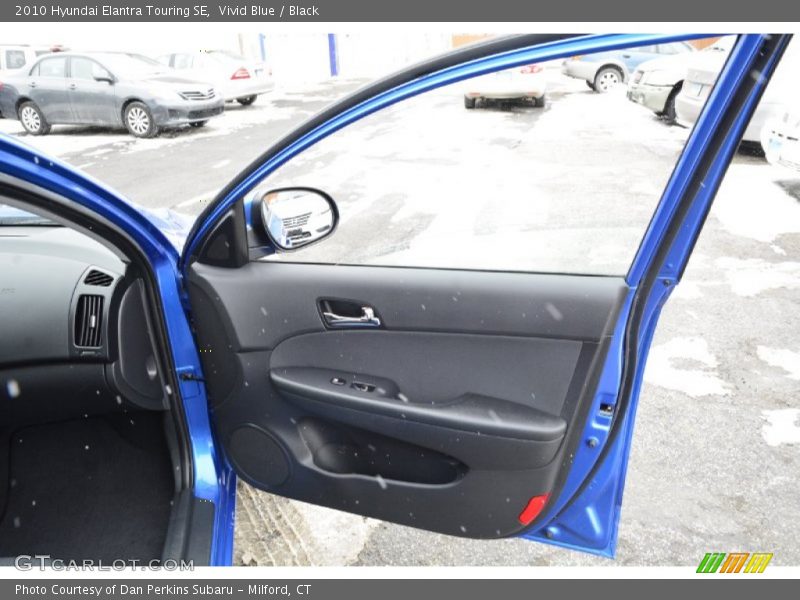 Vivid Blue / Black 2010 Hyundai Elantra Touring SE