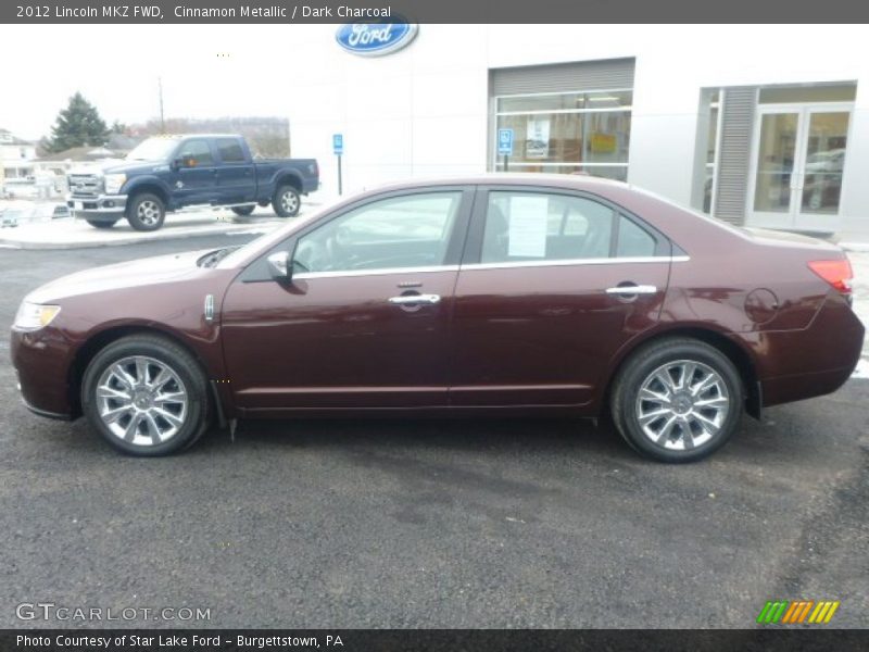 Cinnamon Metallic / Dark Charcoal 2012 Lincoln MKZ FWD