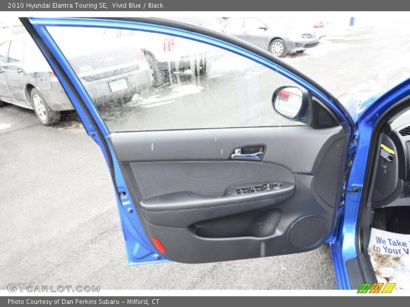 Vivid Blue / Black 2010 Hyundai Elantra Touring SE