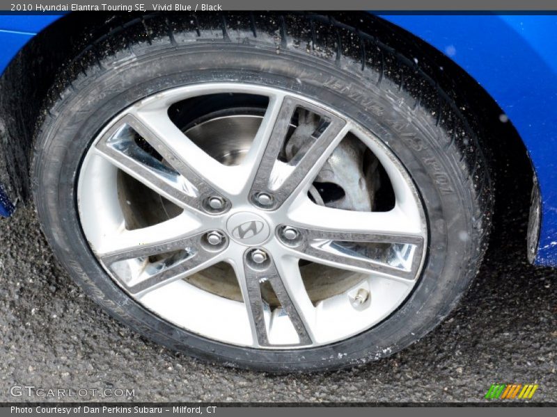 Vivid Blue / Black 2010 Hyundai Elantra Touring SE