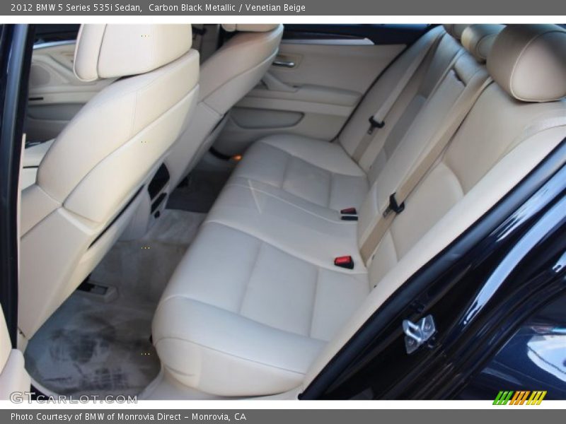 Carbon Black Metallic / Venetian Beige 2012 BMW 5 Series 535i Sedan