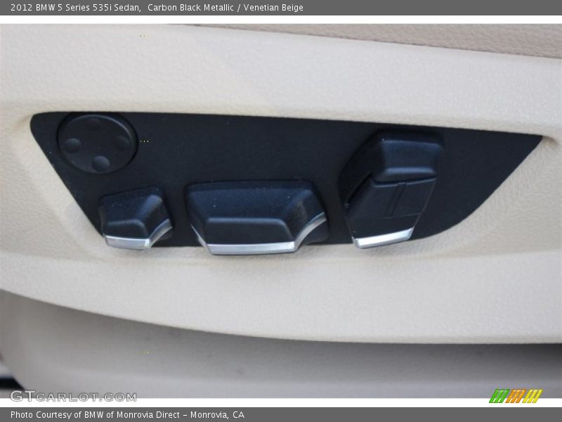 Carbon Black Metallic / Venetian Beige 2012 BMW 5 Series 535i Sedan