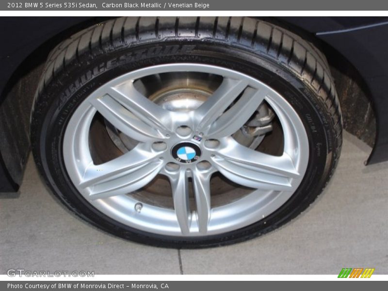 Carbon Black Metallic / Venetian Beige 2012 BMW 5 Series 535i Sedan