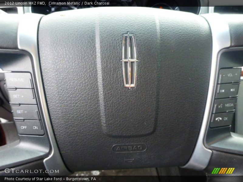 Cinnamon Metallic / Dark Charcoal 2012 Lincoln MKZ FWD