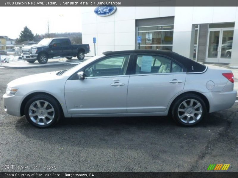 Silver Birch Metallic / Dark Charcoal 2008 Lincoln MKZ AWD Sedan