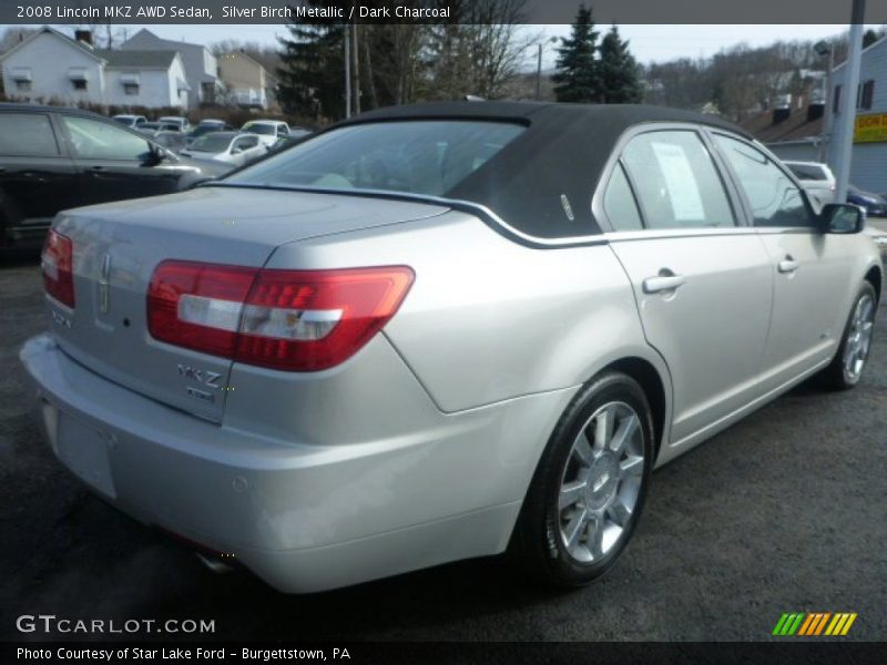 Silver Birch Metallic / Dark Charcoal 2008 Lincoln MKZ AWD Sedan