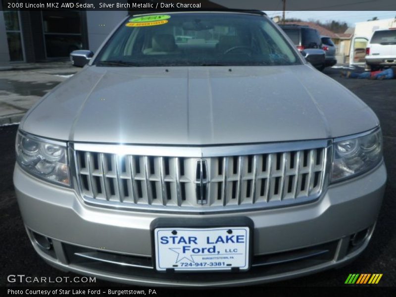 Silver Birch Metallic / Dark Charcoal 2008 Lincoln MKZ AWD Sedan