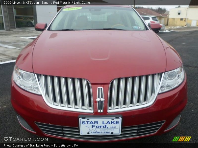 Sangria Red Metallic / Light Camel 2009 Lincoln MKS Sedan