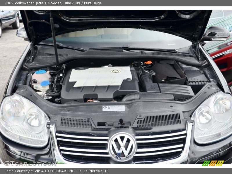Black Uni / Pure Beige 2009 Volkswagen Jetta TDI Sedan