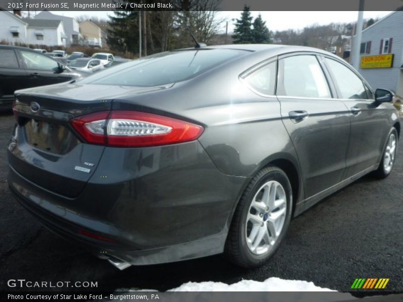 Magnetic Metallic / Charcoal Black 2015 Ford Fusion SE