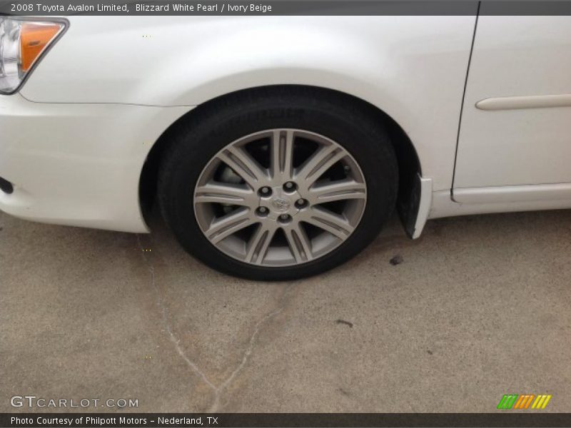 Blizzard White Pearl / Ivory Beige 2008 Toyota Avalon Limited