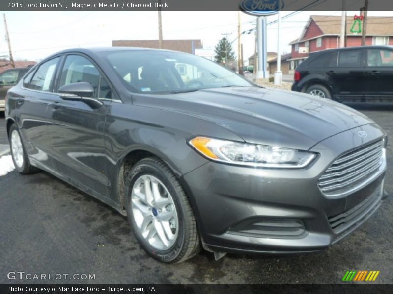 Magnetic Metallic / Charcoal Black 2015 Ford Fusion SE