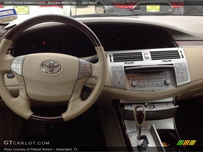 Blizzard White Pearl / Ivory Beige 2008 Toyota Avalon Limited