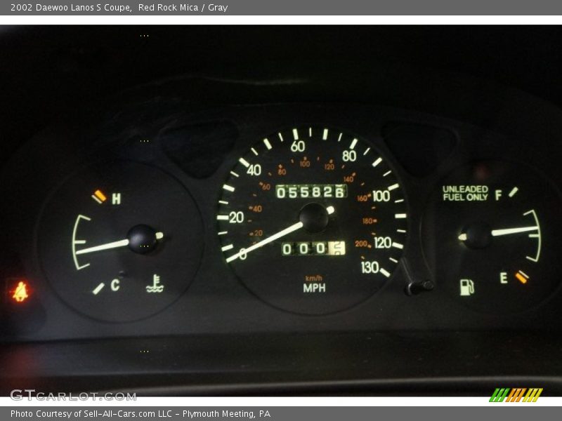  2002 Lanos S Coupe S Coupe Gauges