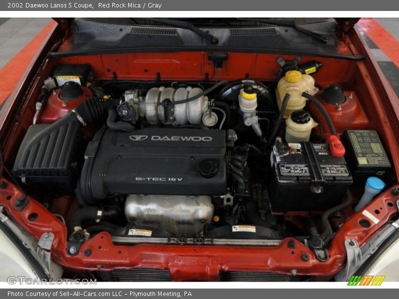  2002 Lanos S Coupe Engine - 1.6 Liter DOHC 16-Valve 4 Cylinder