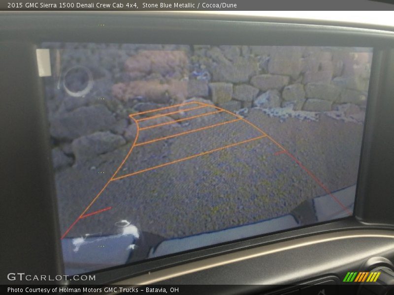 Stone Blue Metallic / Cocoa/Dune 2015 GMC Sierra 1500 Denali Crew Cab 4x4