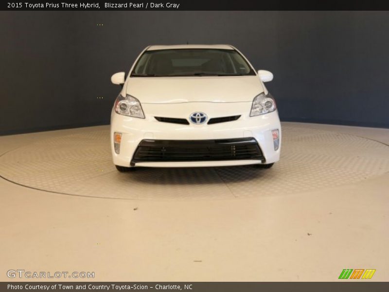 Blizzard Pearl / Dark Gray 2015 Toyota Prius Three Hybrid