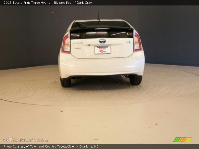 Blizzard Pearl / Dark Gray 2015 Toyota Prius Three Hybrid