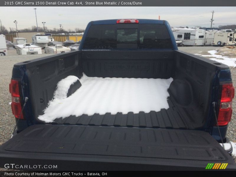 Stone Blue Metallic / Cocoa/Dune 2015 GMC Sierra 1500 Denali Crew Cab 4x4