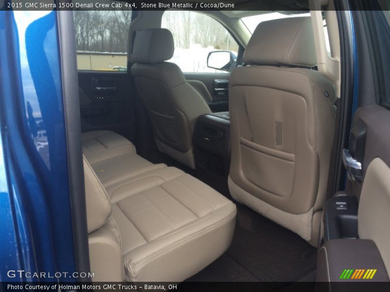 Stone Blue Metallic / Cocoa/Dune 2015 GMC Sierra 1500 Denali Crew Cab 4x4