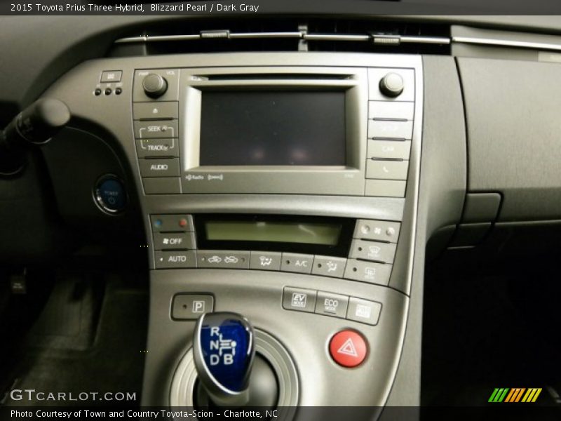 Blizzard Pearl / Dark Gray 2015 Toyota Prius Three Hybrid