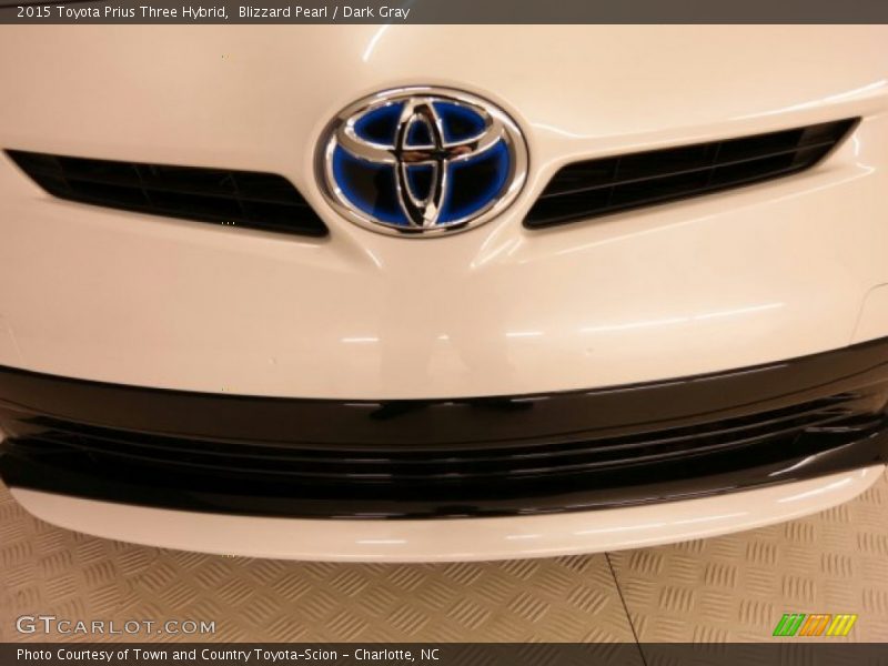 Blizzard Pearl / Dark Gray 2015 Toyota Prius Three Hybrid