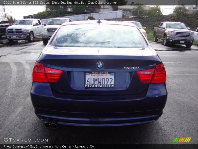 Deep Sea Blue Metallic / Gray Dakota Leather 2011 BMW 3 Series 328i Sedan