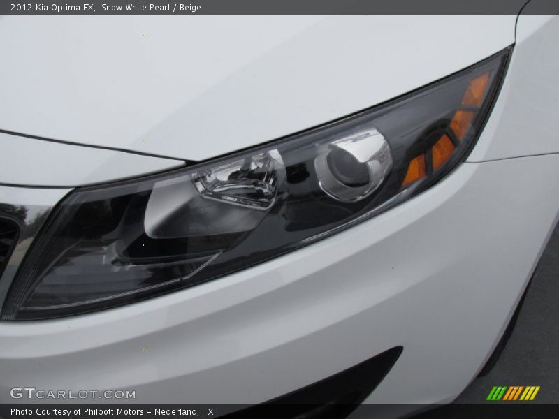 Snow White Pearl / Beige 2012 Kia Optima EX