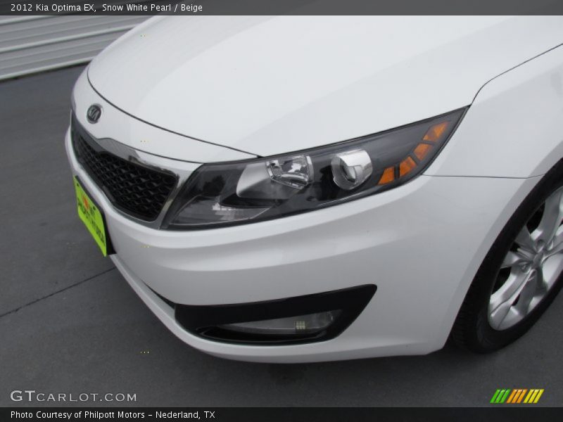 Snow White Pearl / Beige 2012 Kia Optima EX