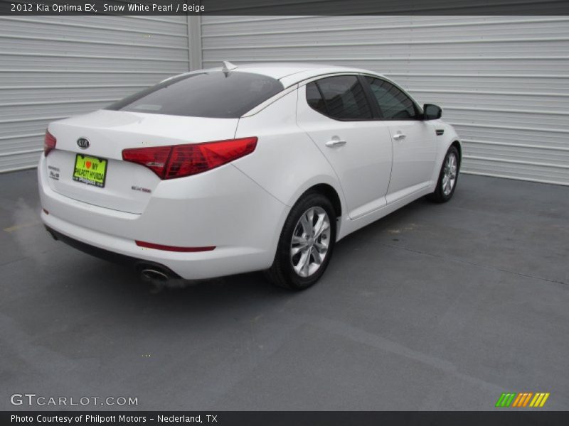 Snow White Pearl / Beige 2012 Kia Optima EX