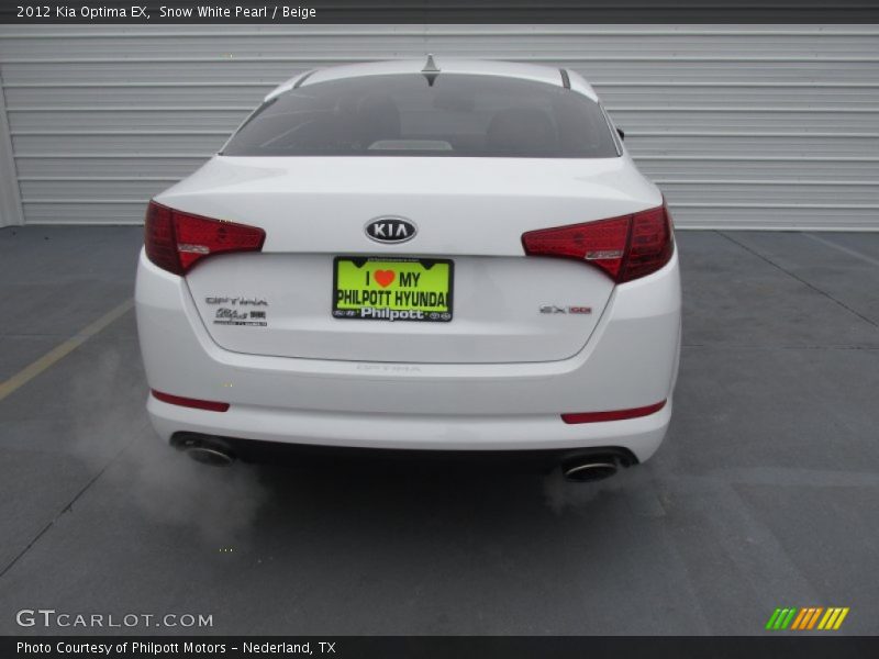 Snow White Pearl / Beige 2012 Kia Optima EX