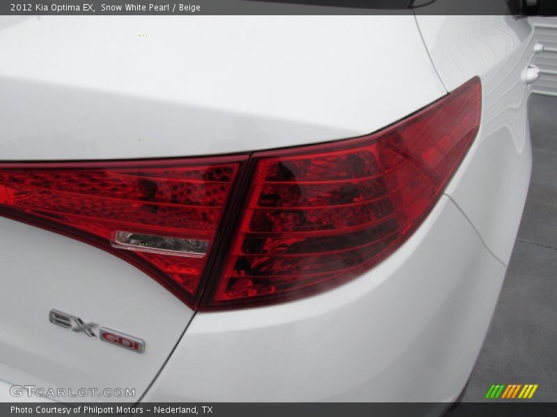 Snow White Pearl / Beige 2012 Kia Optima EX