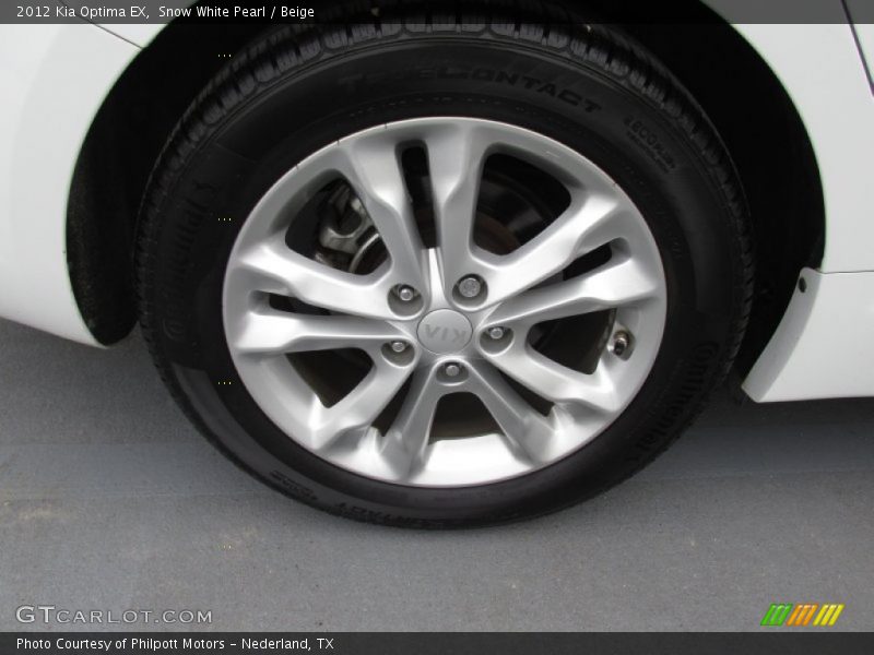 Snow White Pearl / Beige 2012 Kia Optima EX