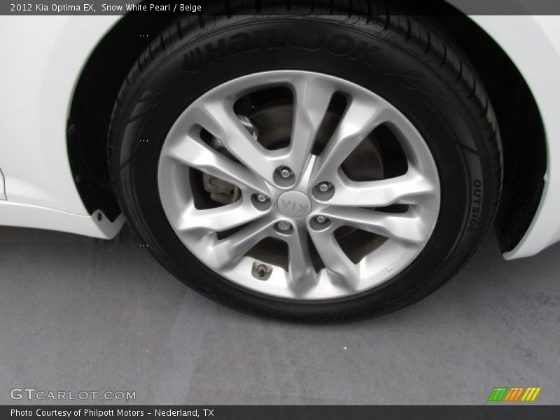 Snow White Pearl / Beige 2012 Kia Optima EX